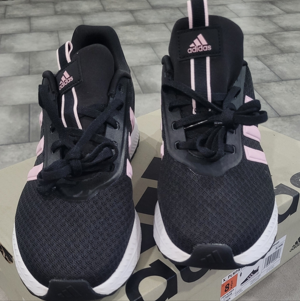 Adidas X_PLRPATH Black and Pink Sneakers with Breathable Mesh